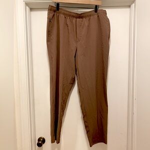 DSG Warm Almond Brown Ankle Pants Joggers Elastic Drawstring Waist Women’s XL